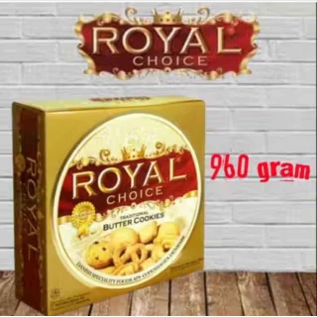 Royal Choice Butter Cookies Kemasan 960gr Biskuit Royal Kaleng Besar