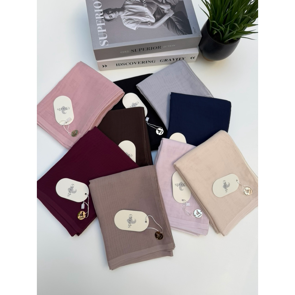 Hijab Segiempat Paris Japan Premium 120x120 By Clouds | Segiempat Paris Japan Original