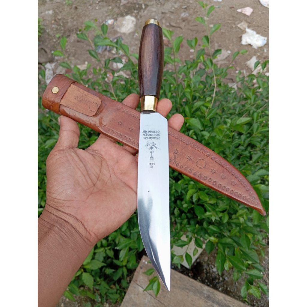 pisau cap garpu pisau daging pisau seset kulit 19 cm
