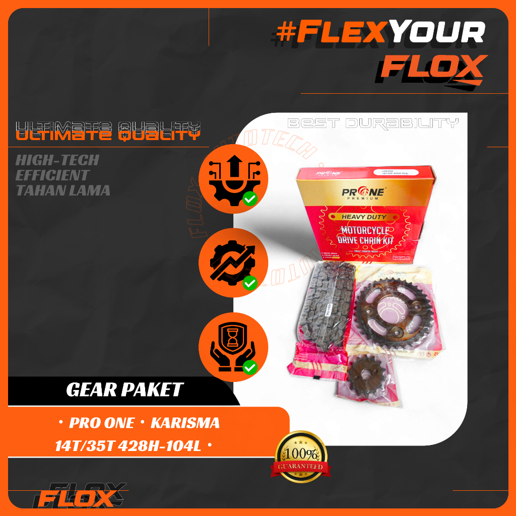 Gear Paket Pro 1 Premium Karisma (13 35T 428H-104) Gir Set