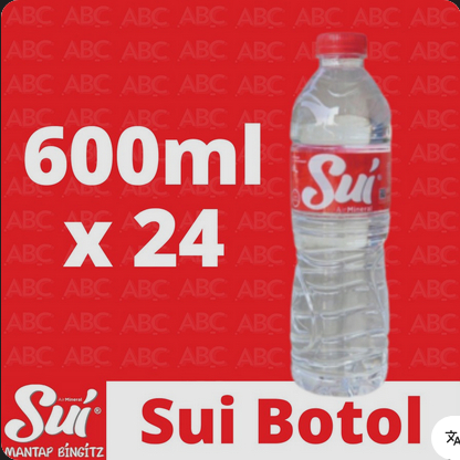 NIYAN / SUI air mineral 600 ml isi 24 botol