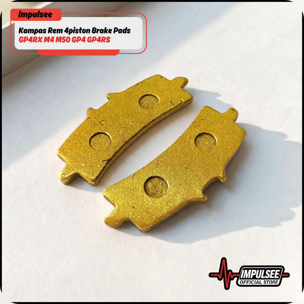 Impulsee - Kampas Rem 4Piston Brake Pads GP4RX M4 M50 GP4 GP4RS Kampas Rem Kaliper HIGH GRADE
