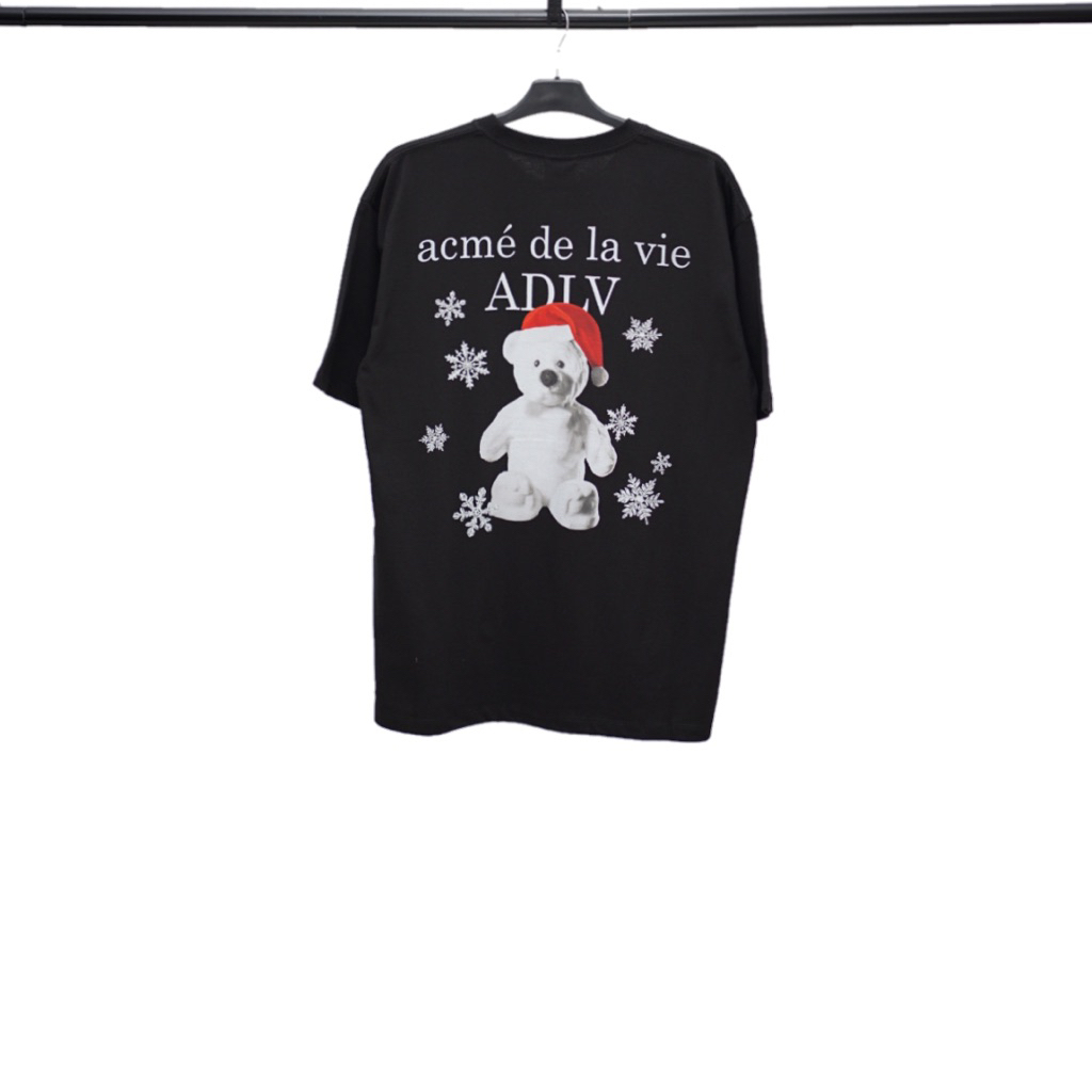 ADLV SNOW BEAR TEE BLACK (100% Original)