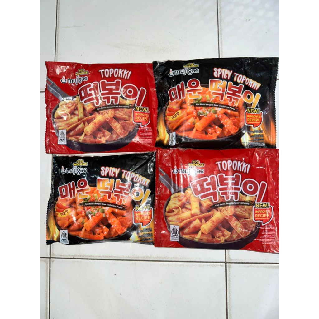 Mujigae Topokki Instan 170g - Original, Praktis, Halal