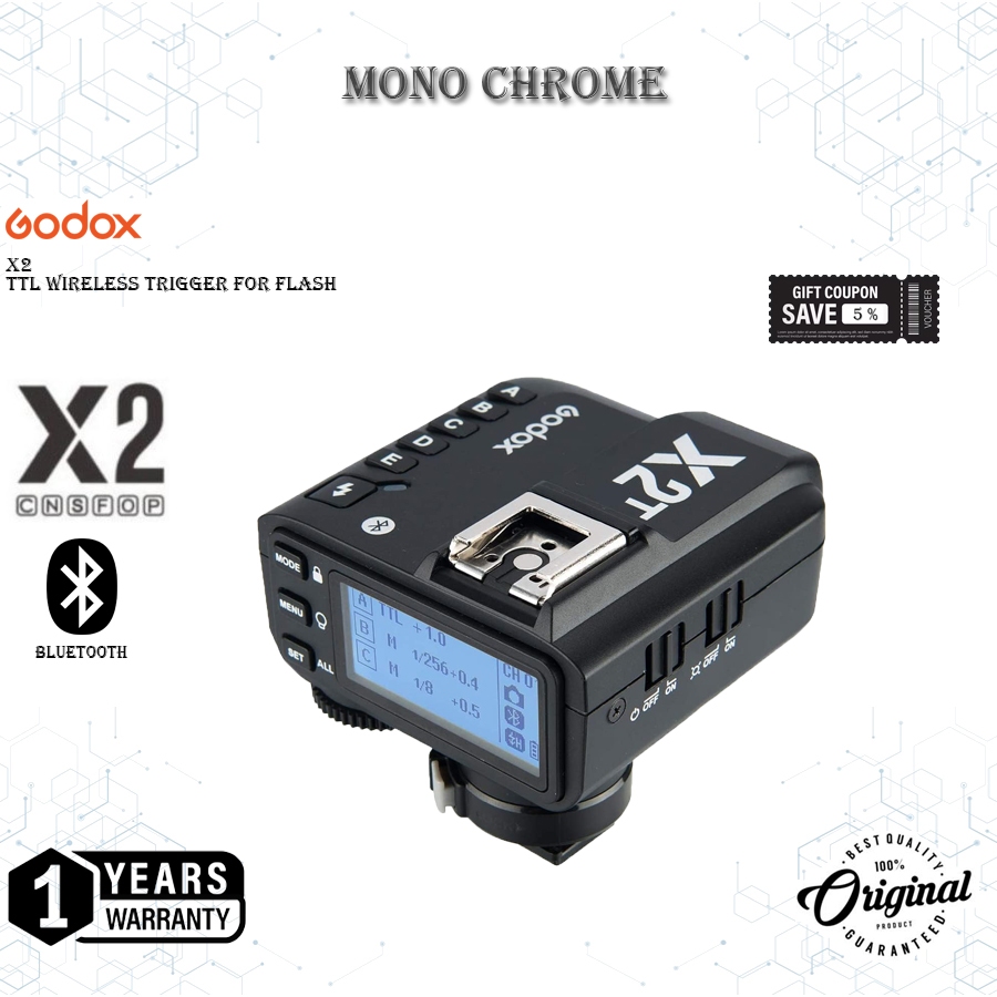 Trigger Godox X2T For Sony Canon Nikon Fuji Wireless Trigger TTL Godox Garansi 1 Tahun