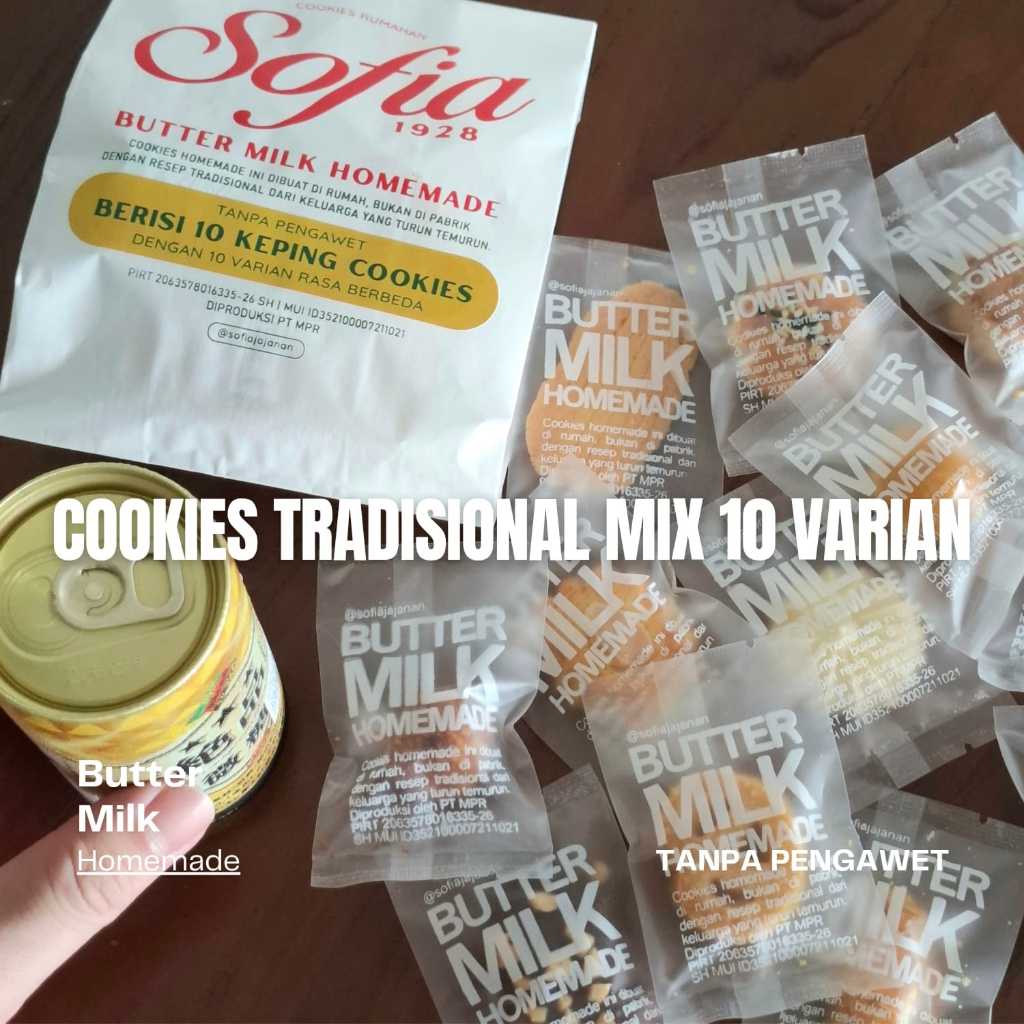 Kue Butter Almond | Cookies Butter Milk Homemade | Kue Kering Cemilan Manis | Mix Varian