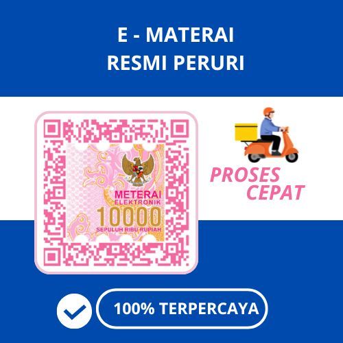 E-Meterai Elektronik 10000 Digital Resmi Peruri