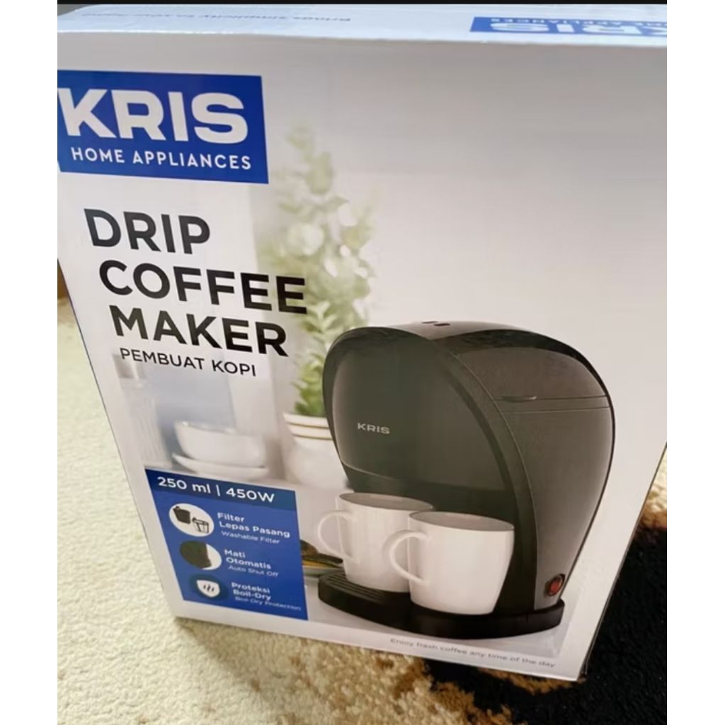 kris coffee drip maker 2 cups