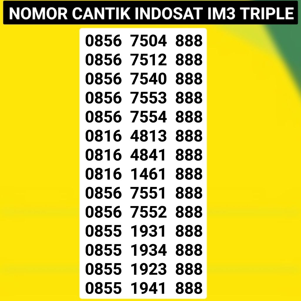 PERDANA INDOSAT 11 DIGIT NOMOR CANTIK 11 DIGIT