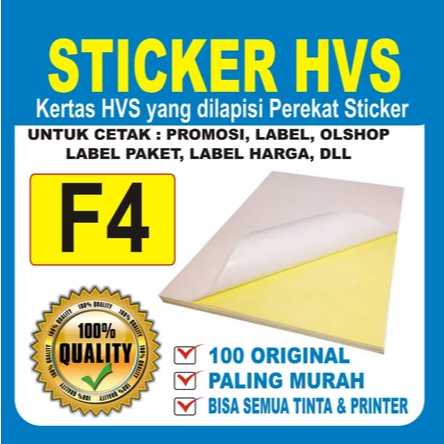 KERTAS STICKER ANTI AIR KERTAS STIKER STRUK PREMIUM KERTAS STICKER RESI LABEL CHROMO GLOSSY PERLEMBA