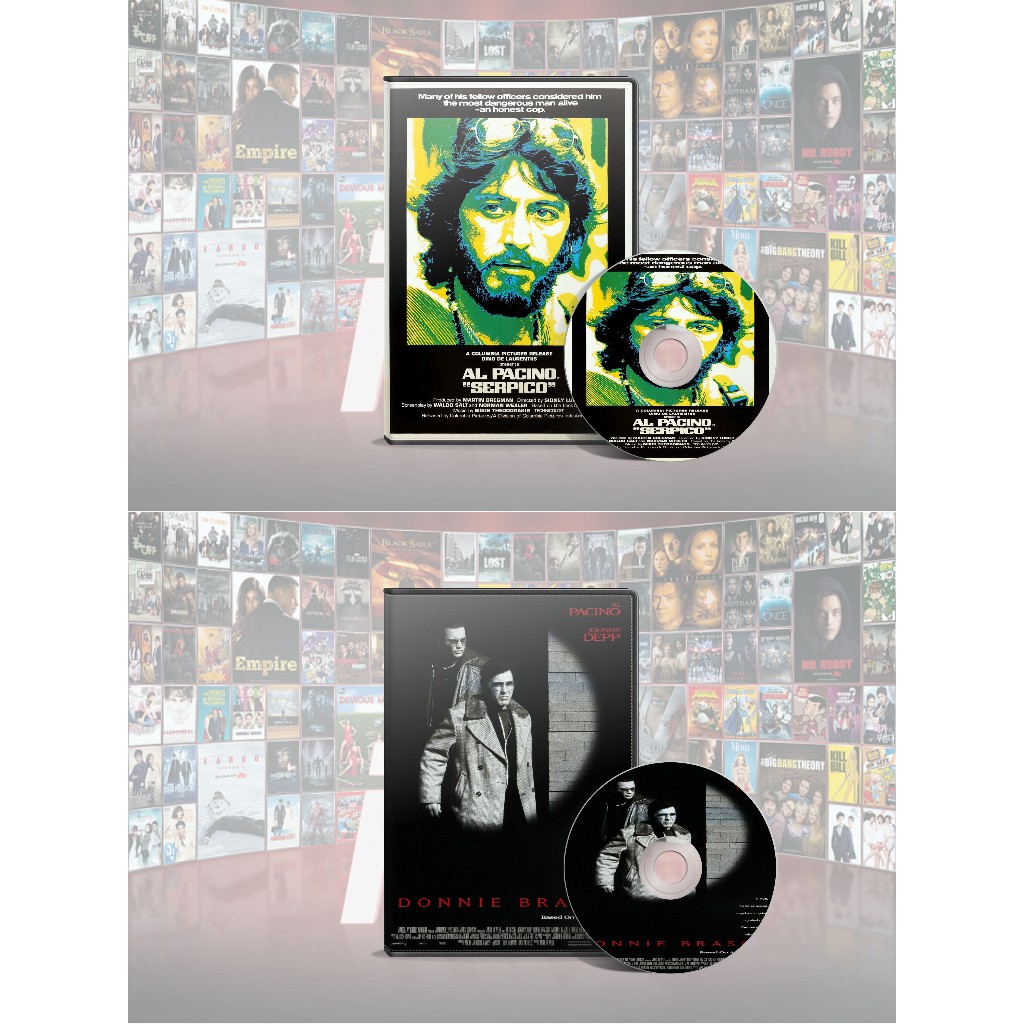 DVD Serpico (1973) + DVD Donnie Brasco (1997) Collector Edition