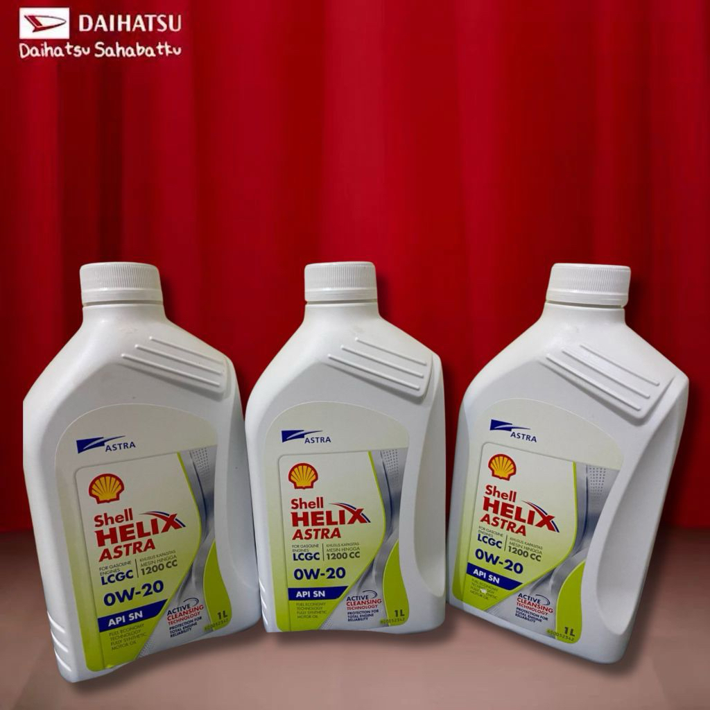 Oli Mesin Mobil Shell Helix Astra 0W-20 API SN Produk Original