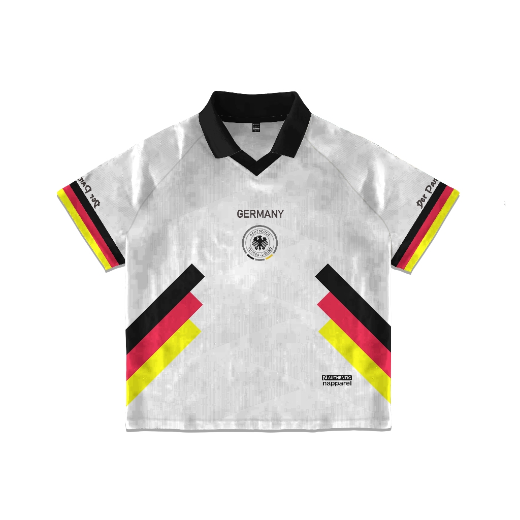 NAPPAREL Jersey bola German vintage fantasy piala dunia unisex