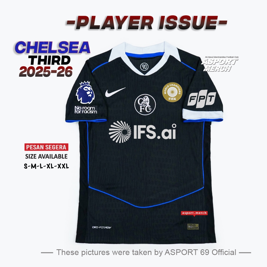JERSEY PLAYER ISSUE CHELSEA third 2025 2026 PI