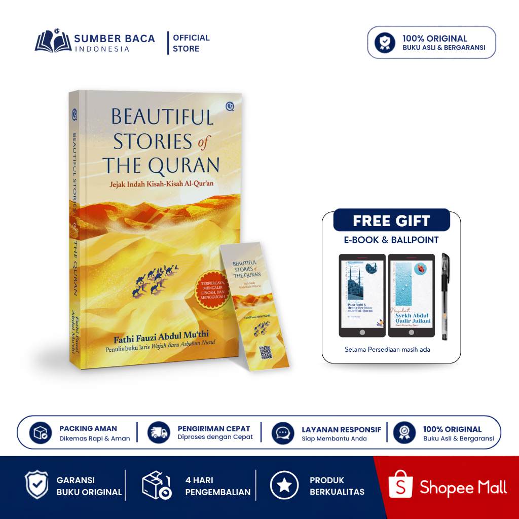 Buku Beautiful Stories of The Quran | Kisah Indah Al-Qur’an yang Menyentuh Hati | Sumber Baca Indone