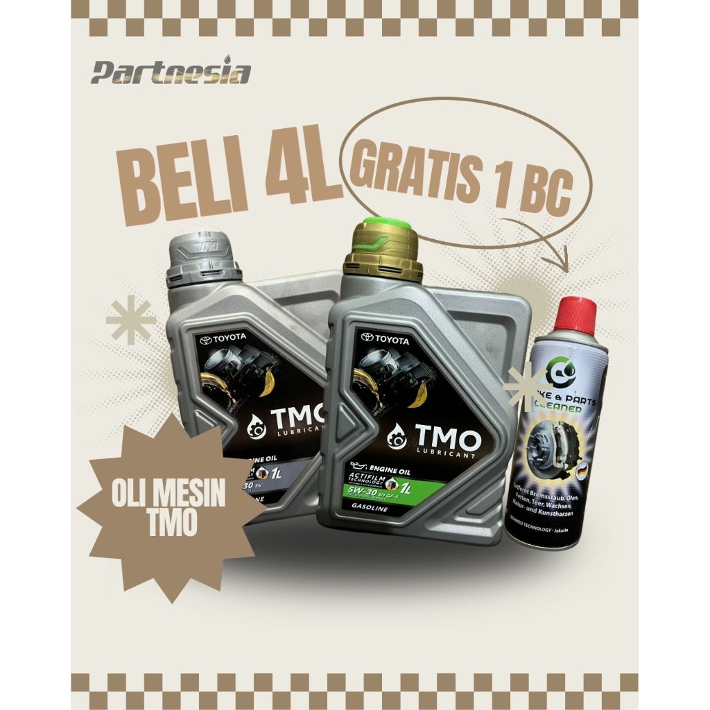 Paket Bersih | All Varian Oli TMO 10W30 & 5W30 ORIGINAL