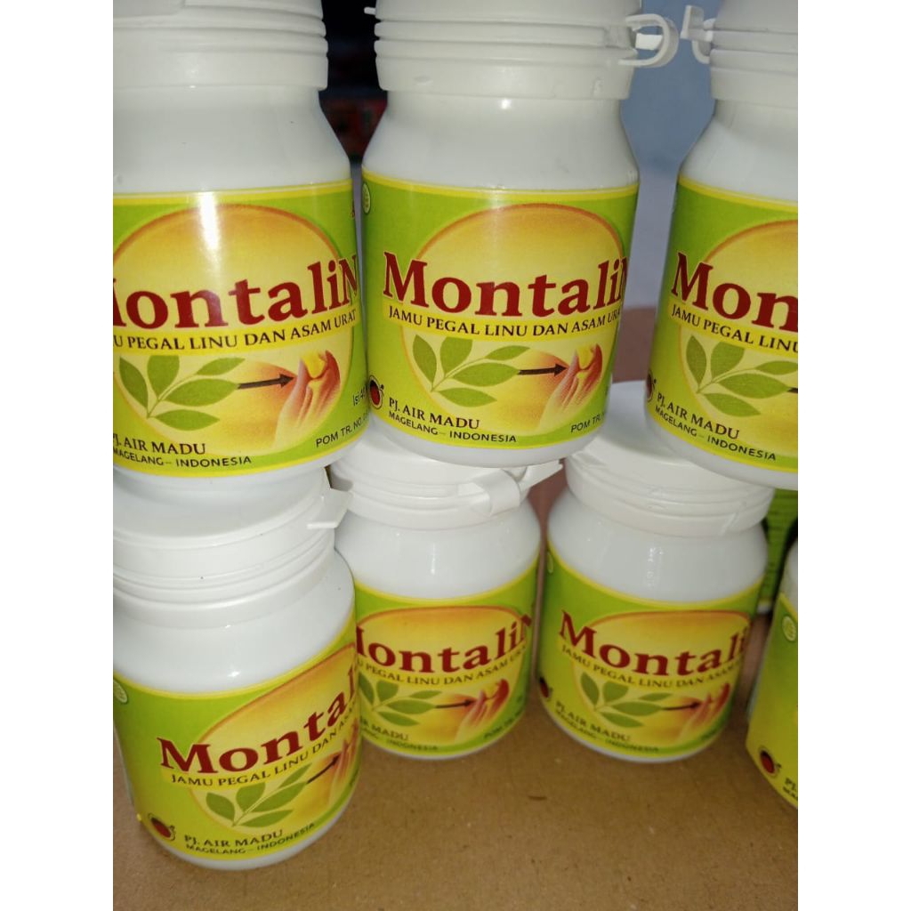 40 Kapsul Jamu Herbal Asam Urat & Nyeri Sendi MONTALIN