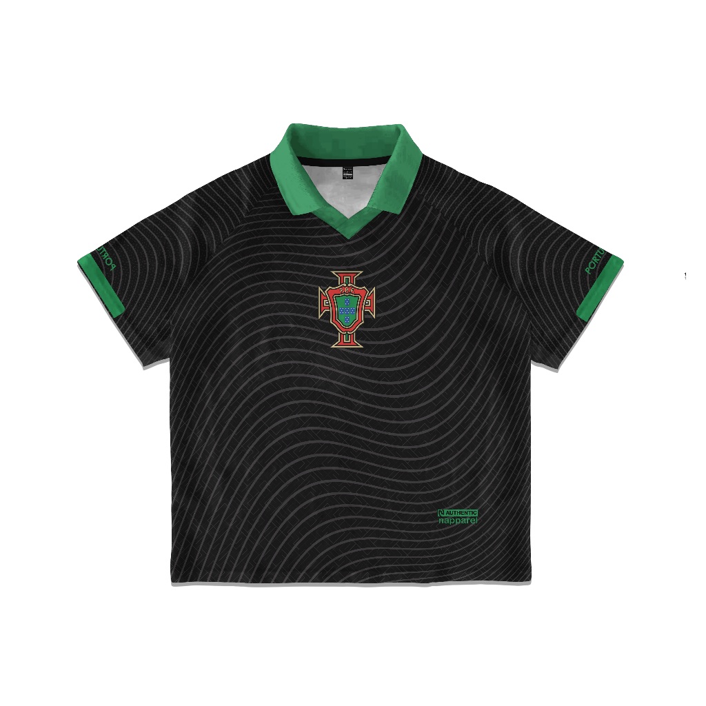 NAPPAREL Jersey bola Portugal vintage fantasy piala dunia unisex