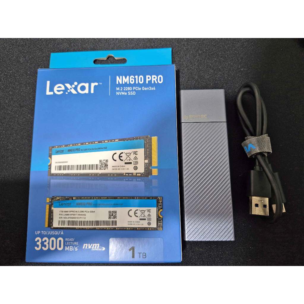 SSD 1TB NVME Lexar NM610 PRO Garansi Resmi On Exp. Agustus 2026 + Enclosure NVME | ssd nvme 1tb | ss
