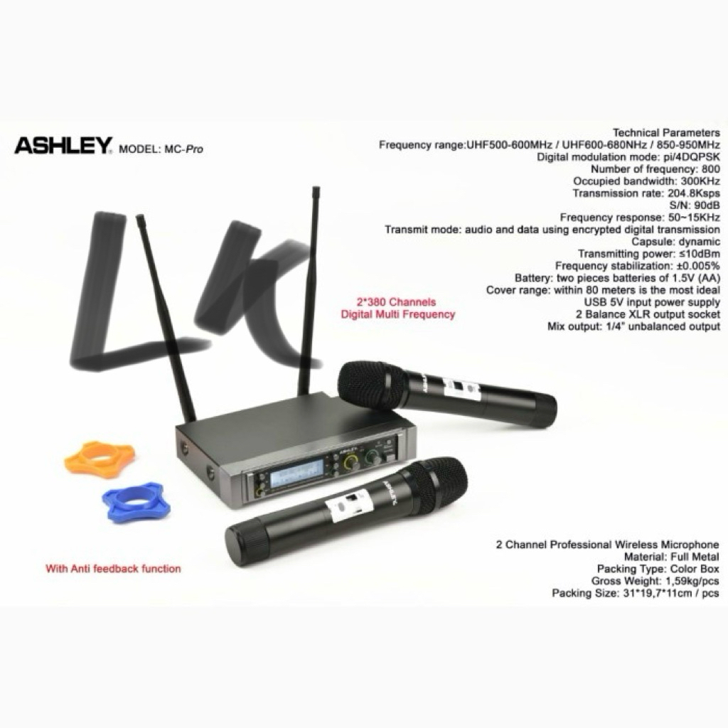 WIRELESS MIC ASHLEY MC PRO MPUK BULET MIC ASHLEY