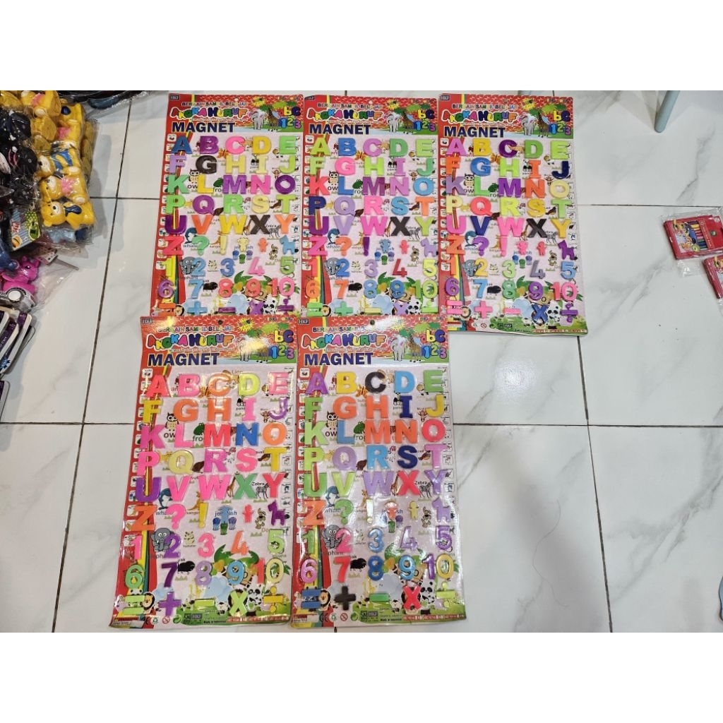 mainan abjad magnet edukasi