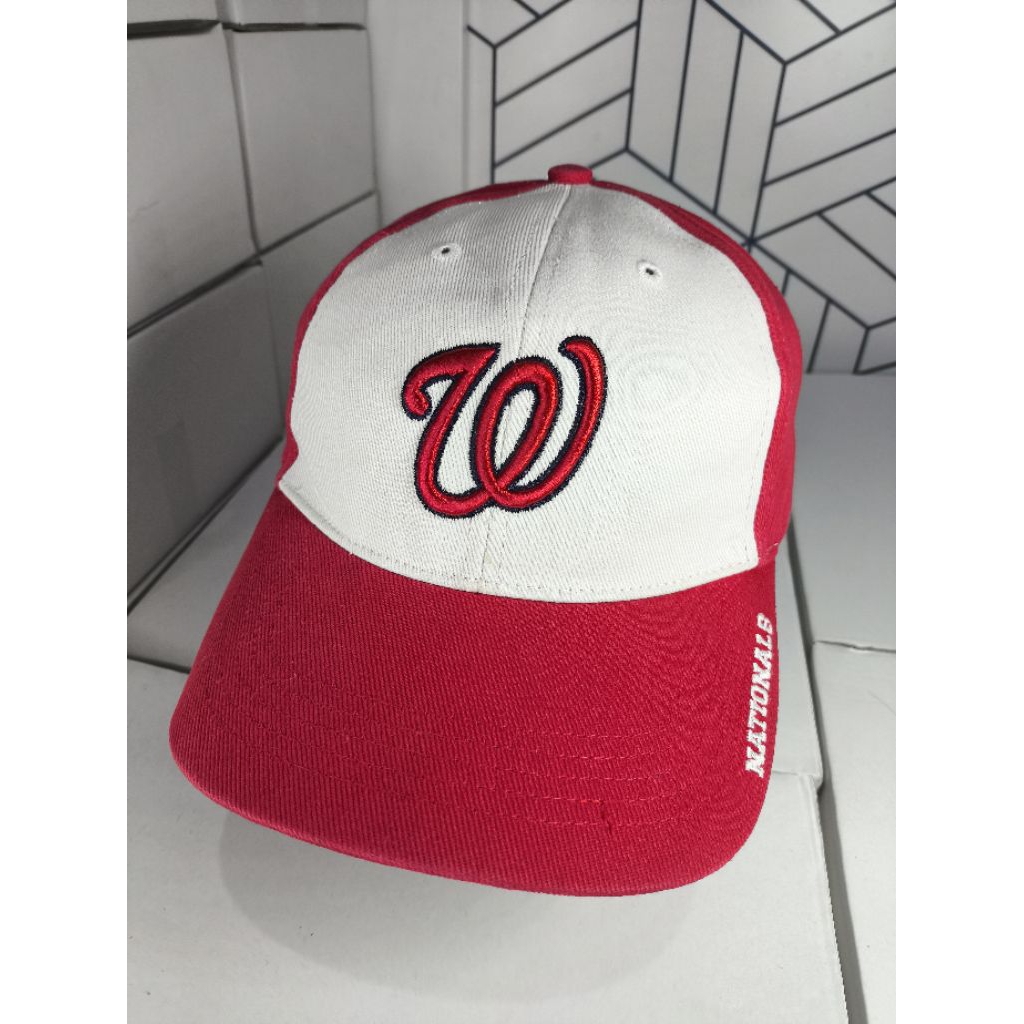 Topi MLB FORTY SEVEN Washington Nationals Fitted Hat Men's LARGE Red MLB Red Cap