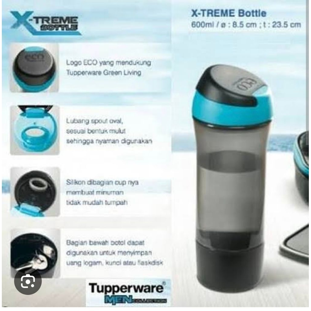 Extreme bottle 600ml Tupperware botol minum