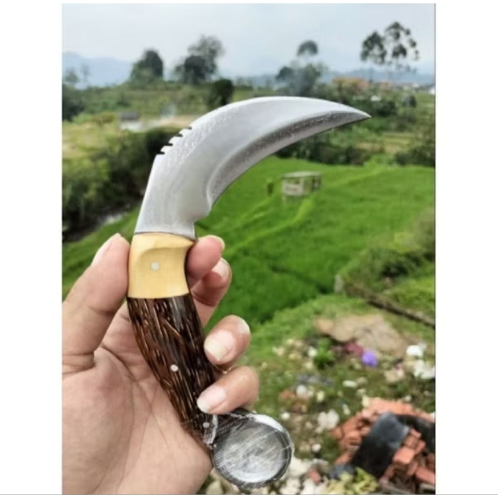 GS/ Pisau Kerambit Aren Baja Asli Kayu Aren siap pakai