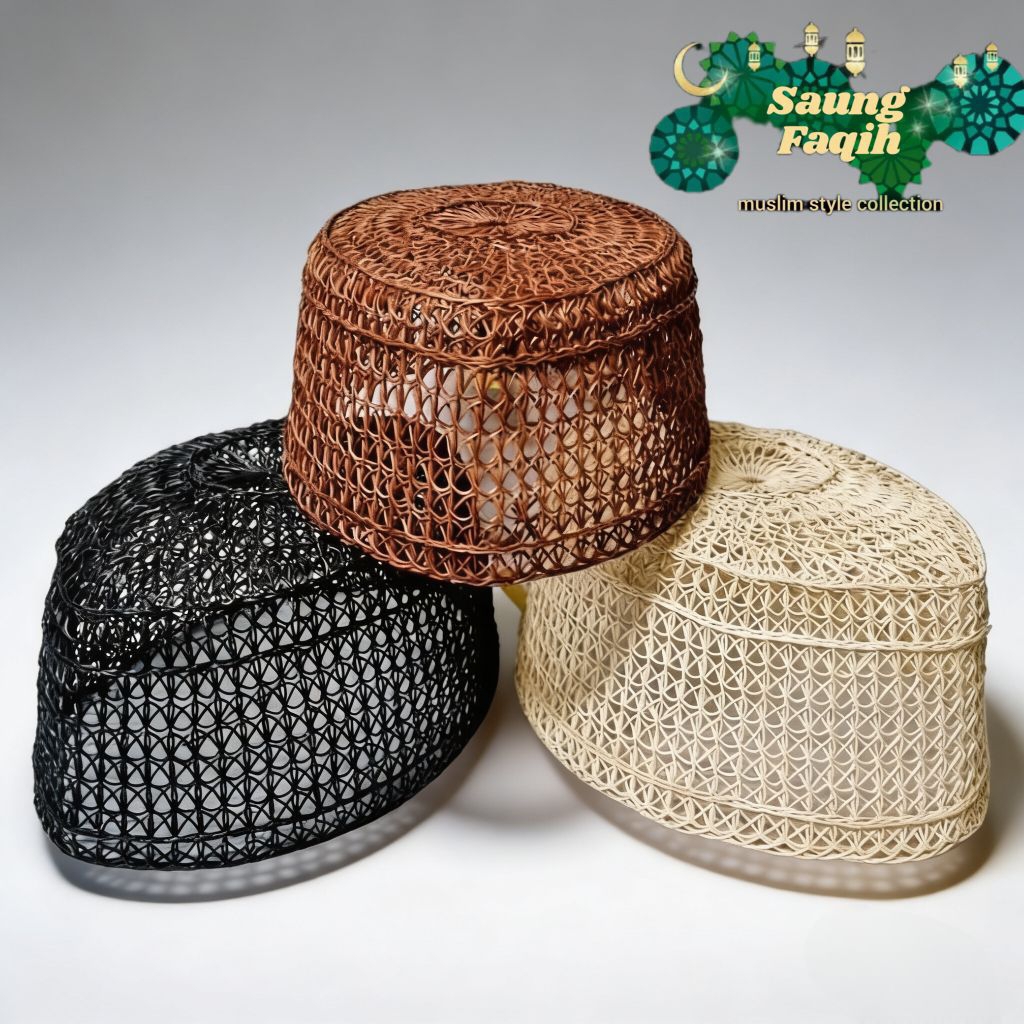 peci ROTAN KALIMANTAN, Peci akar rotan kalimantan, akar jangang, akar Rotan, FREE PACKING KARDUS