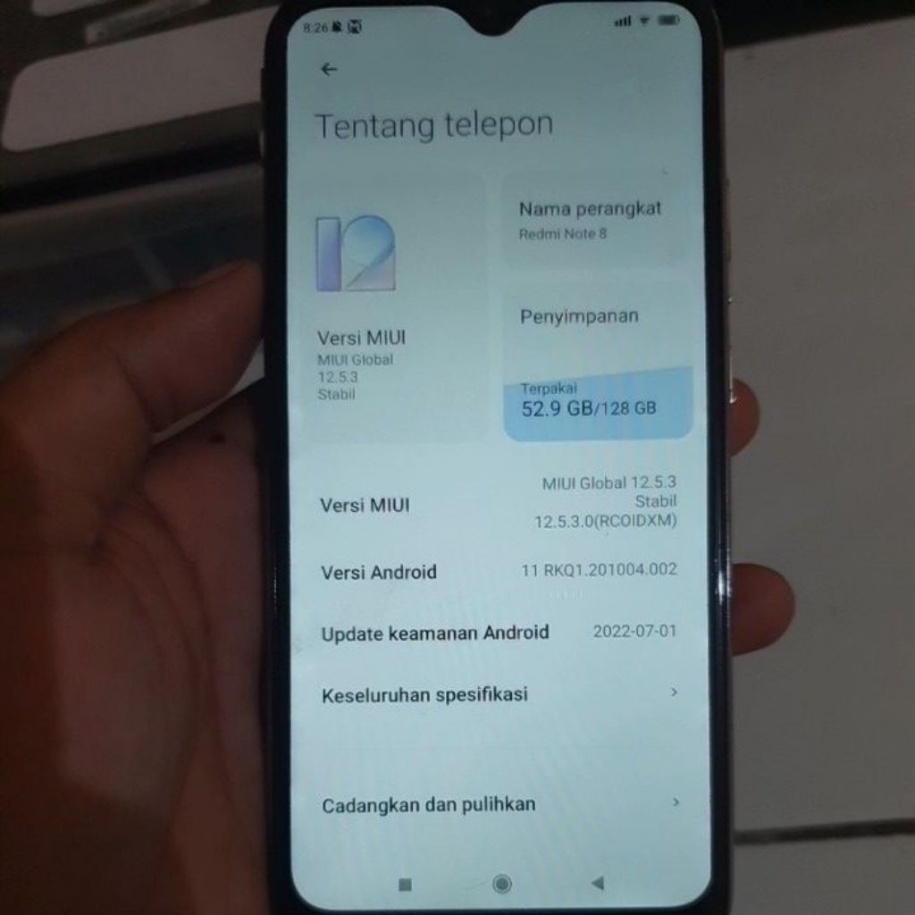 redmi note 8 minus lcd