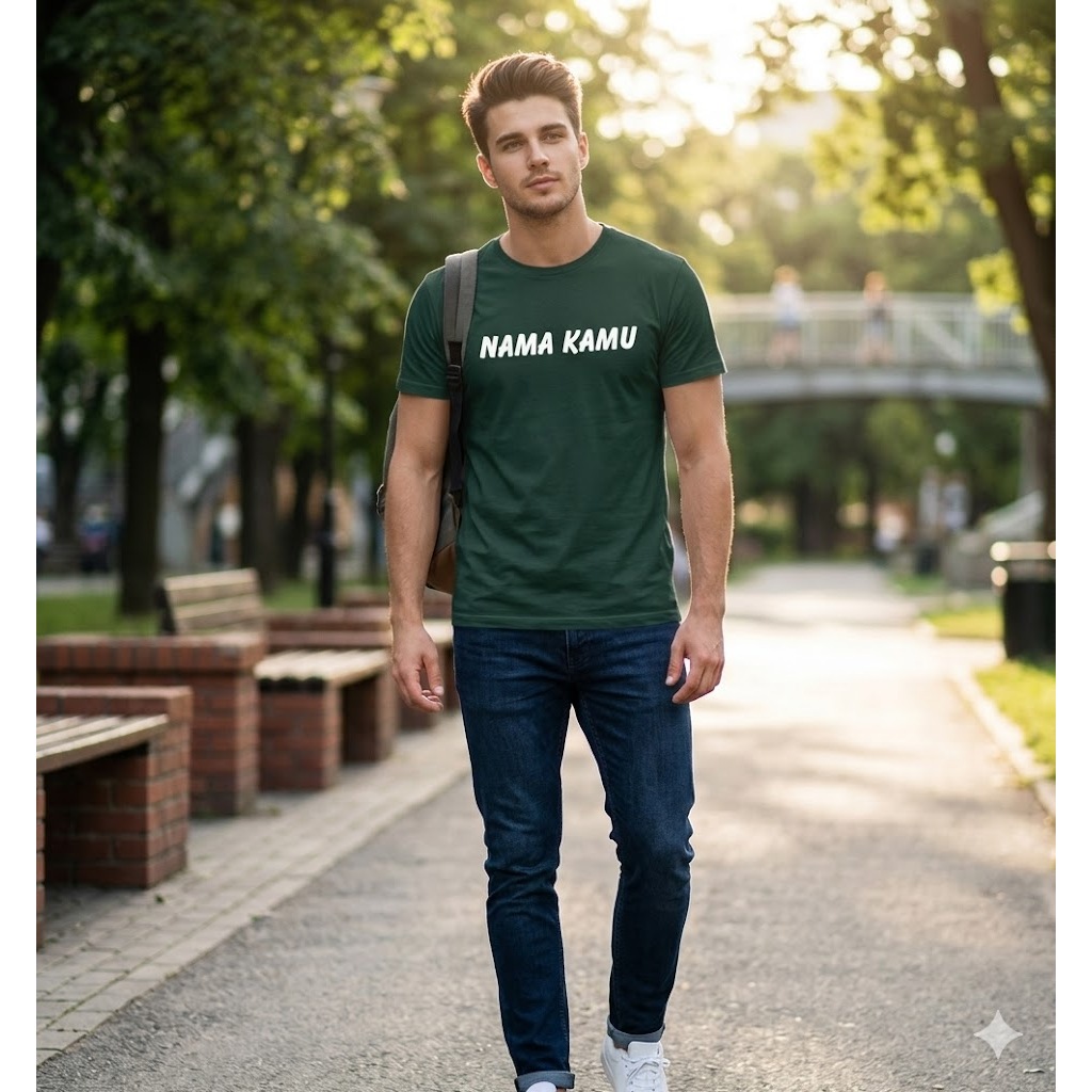 Kaos Sablon Nama Sendiri