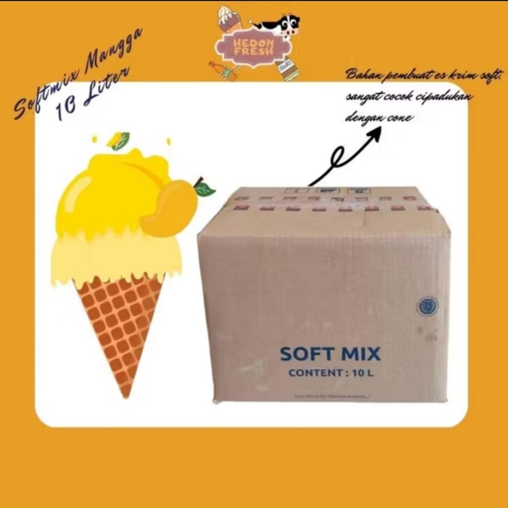 Softmix Diamond Rasa Mangga Premium isi 10 Liter - Es Krim Soft Mix - Cabang Bandung