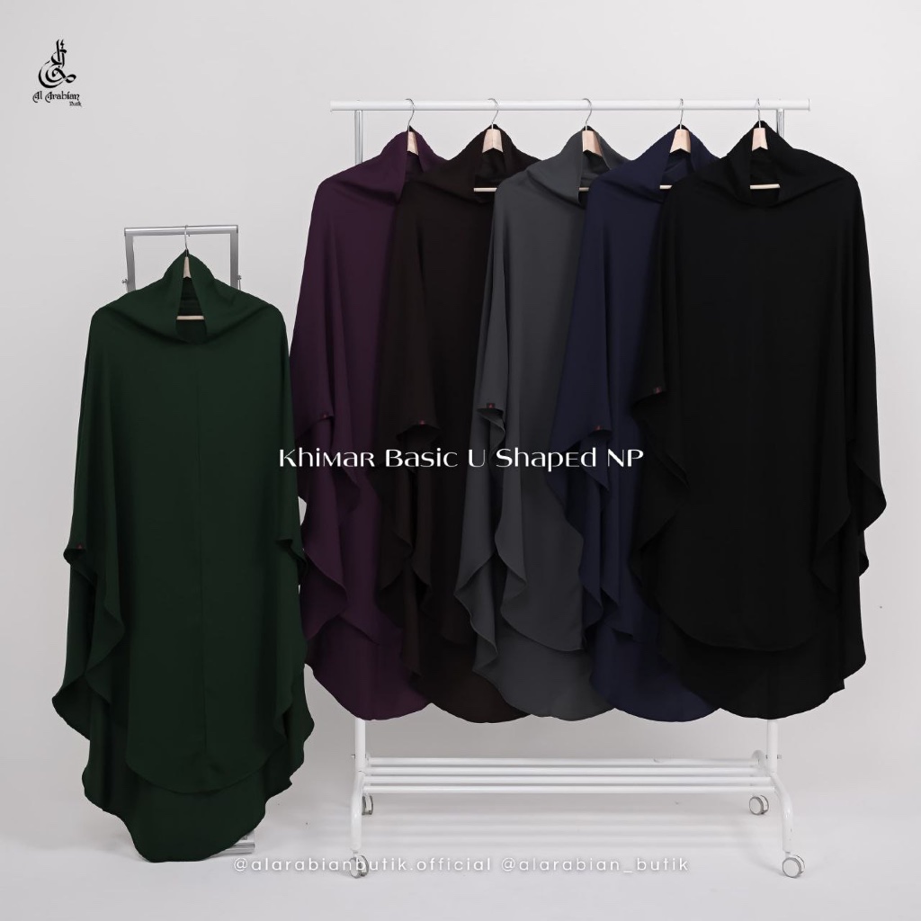 Double Black Upgrade -Gamis & Khimar- by Al Arabian