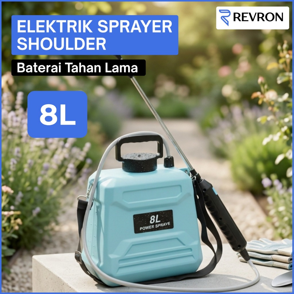Sprayer Elektrik 8 Liter Tongkat Teleskopik Sprayer Pertanian Semprotan Elektrik Semprotan Tanaman E