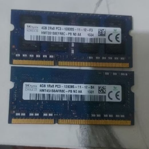 RAM Laptop 4X2  DDR3 Bekas