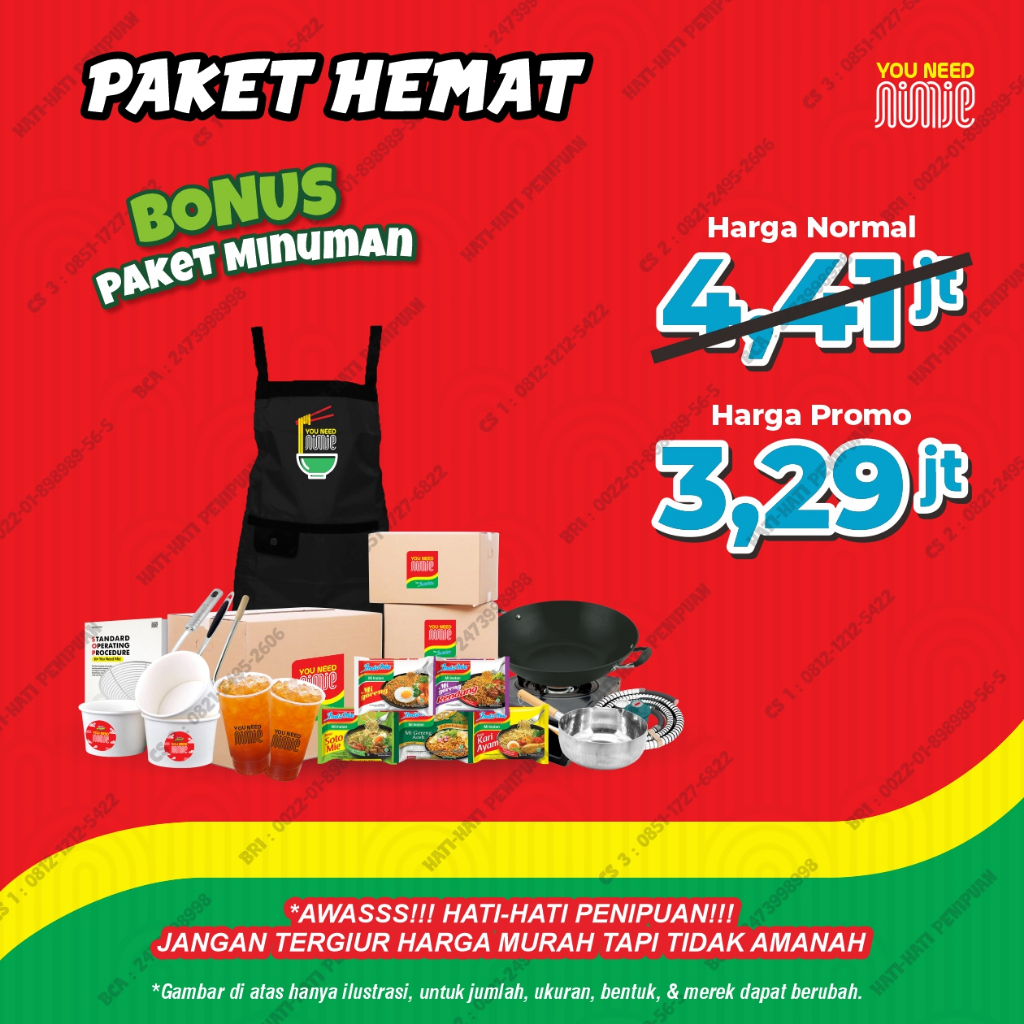 Usaha Warmindo Termurah dan Terlengkap - Paket Hemat