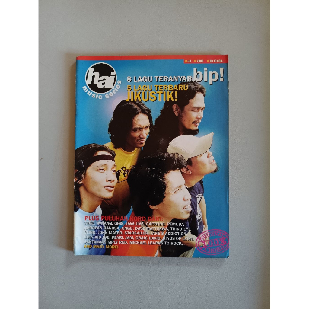 MAJALAH HAI MUSIC SERIES #9 2003 COVER BIP