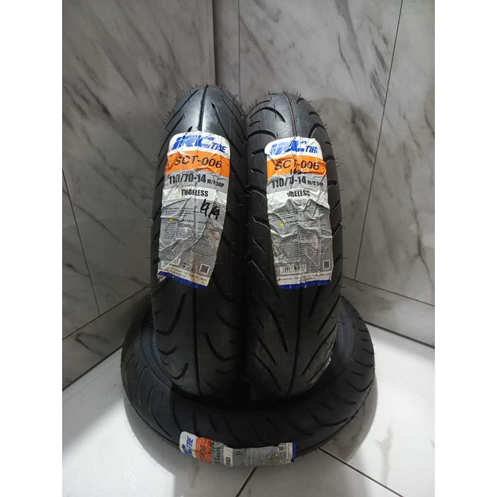 BAN LUAR TUBELESS IRC 110/70 -14 SCT006 BAN DEPAN PCX ADV VARIO DLL