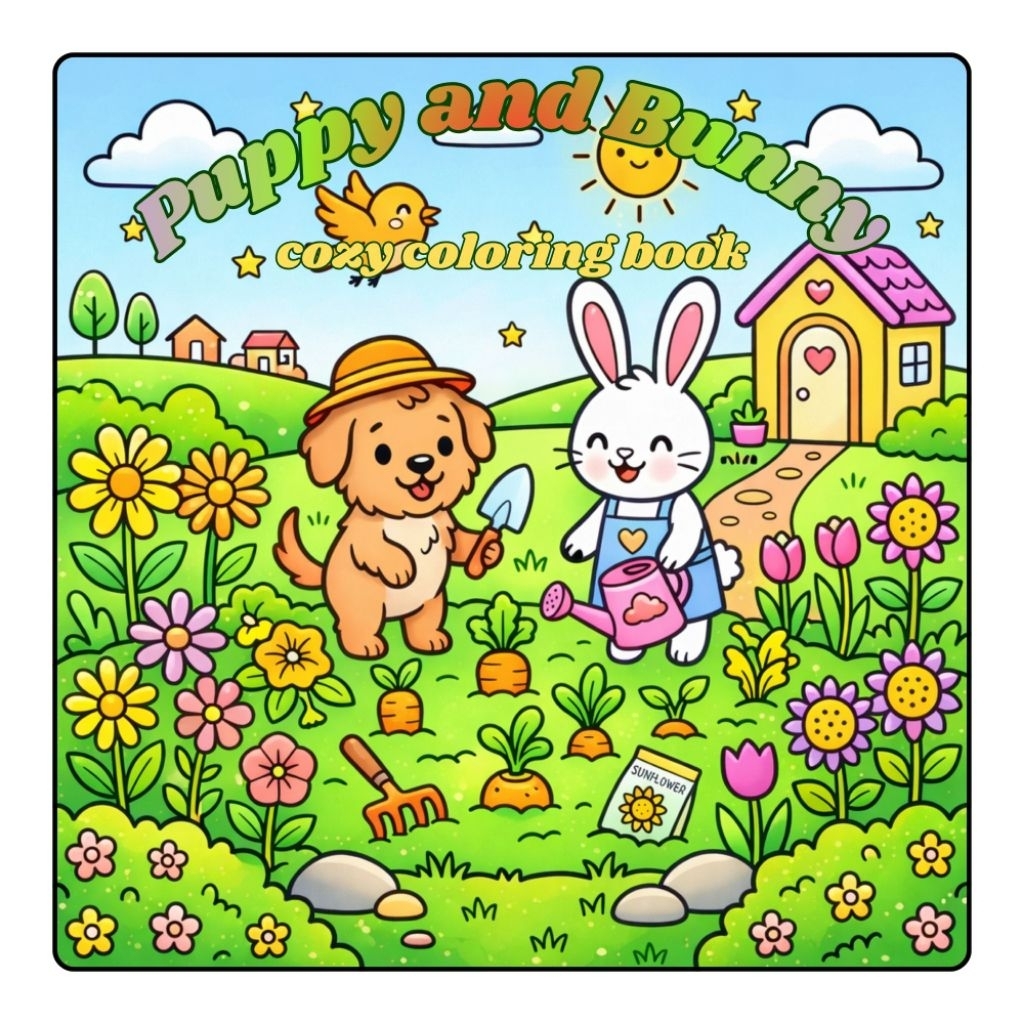 [ Produk Digital ] Cozy Coloring Book | Buku Mewarnai | Kertas Mewarnai