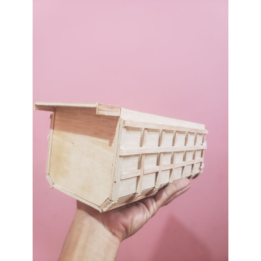 Miniatur Bak Dump Skala truck plastik pintu bisa di buka