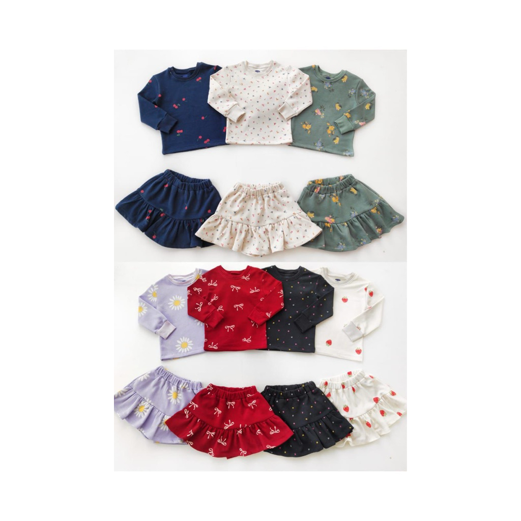 SET SWEATER ROKCEL ANAK CEWEK GEMAS