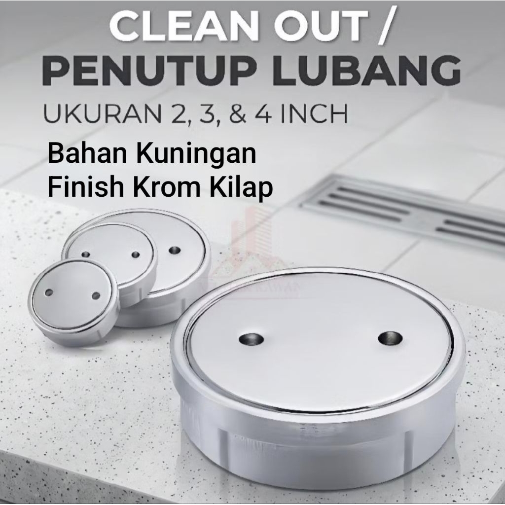 Tutup Septic Tank Kuningan / Clean Out 2" / 2.5" / 3" / 4"