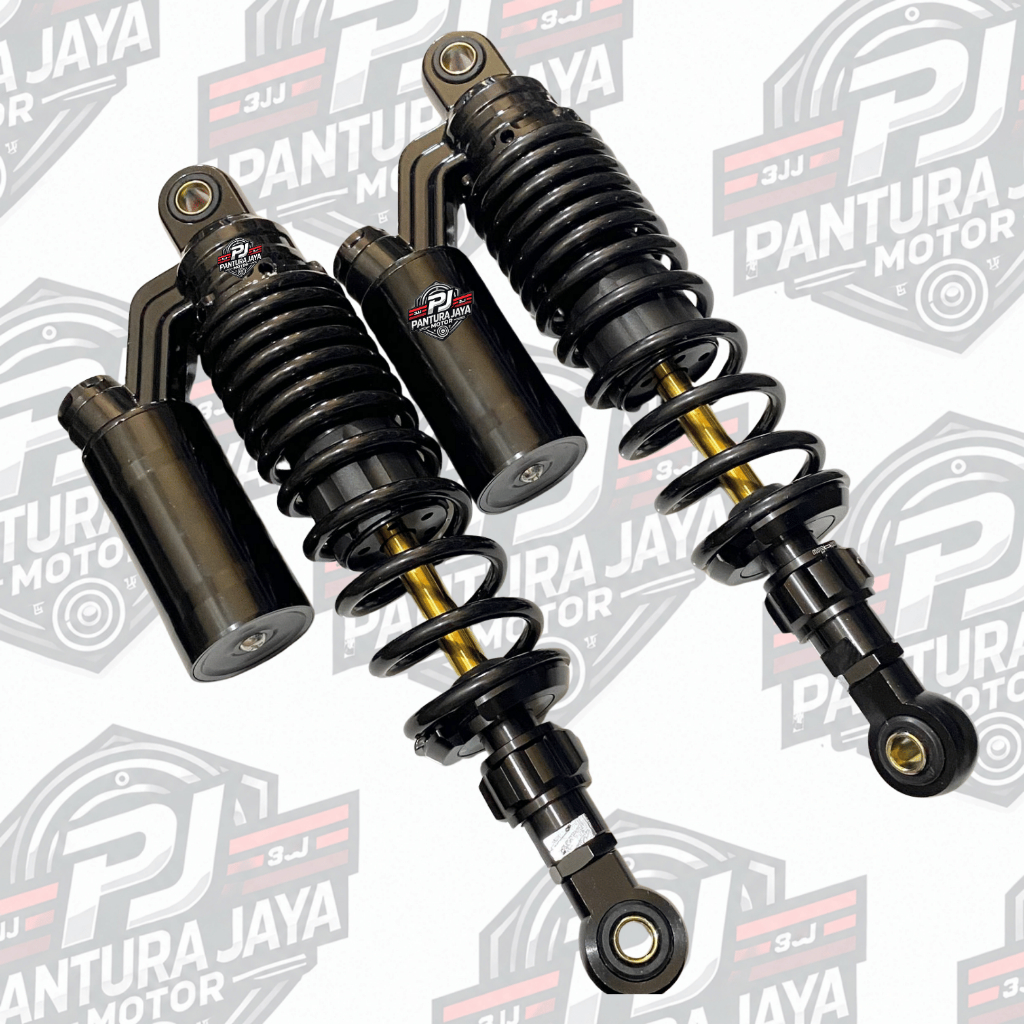 Shock Breaker KTC 320mm Tabung Belakang Motor RX King Tiger MegaPro CB Hitam