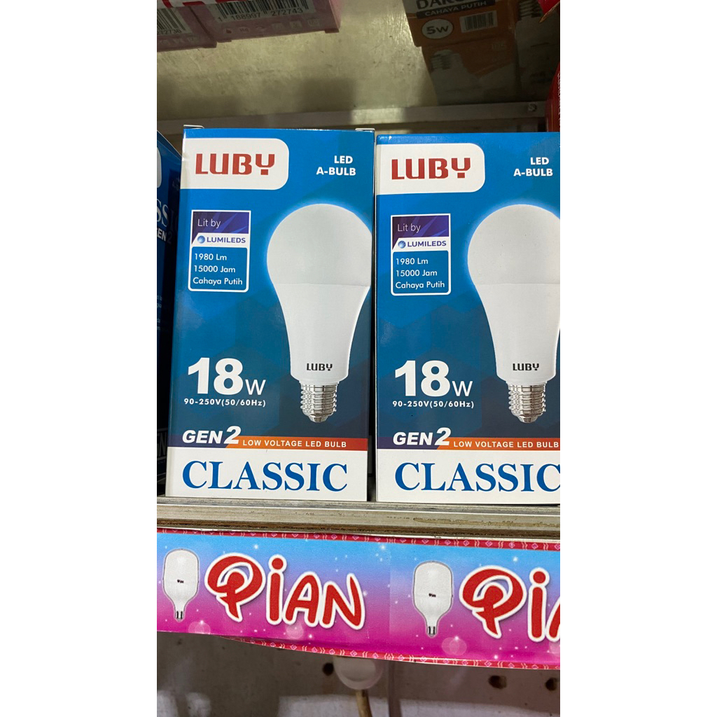 Lampu luby 18 watt