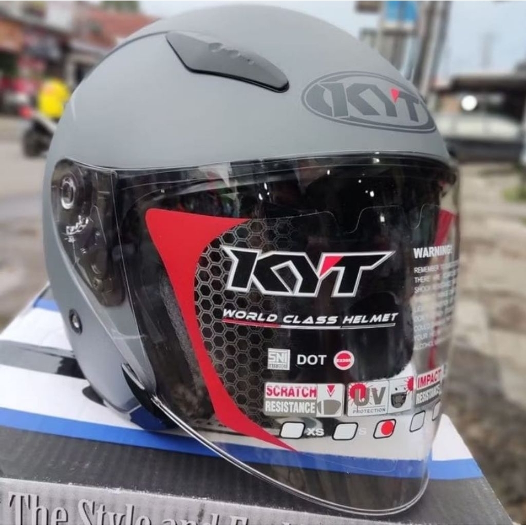 Helm KYT Galaxy Flat R Double Visor