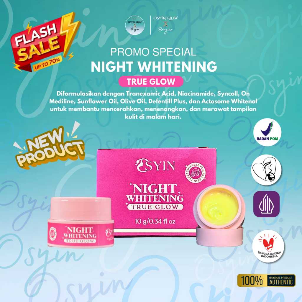 Osyin Glow Night Whitening True Glow (10gr)