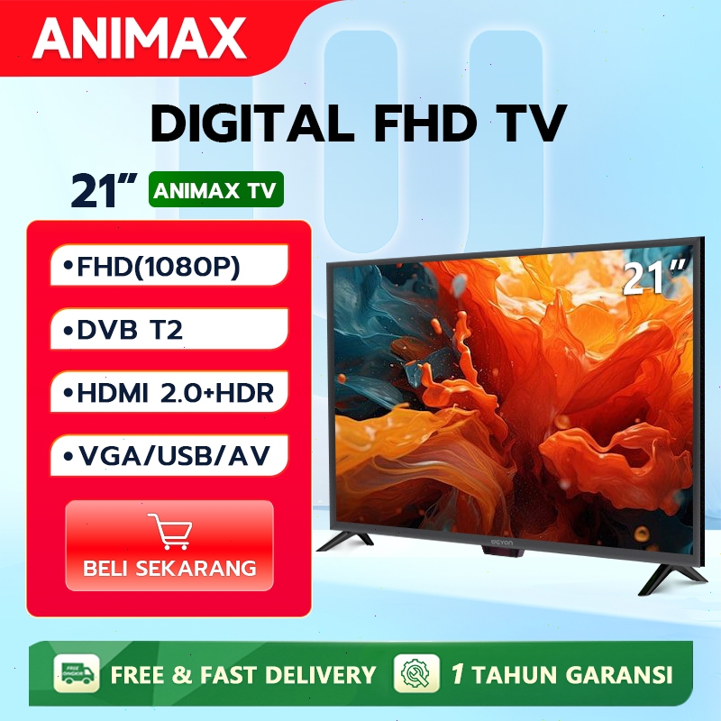 Animax TV Digital 24 inch TV LED Digital 21 inch 22 inch 24 inch 25 inch 27 inch Digital TV LED 1080