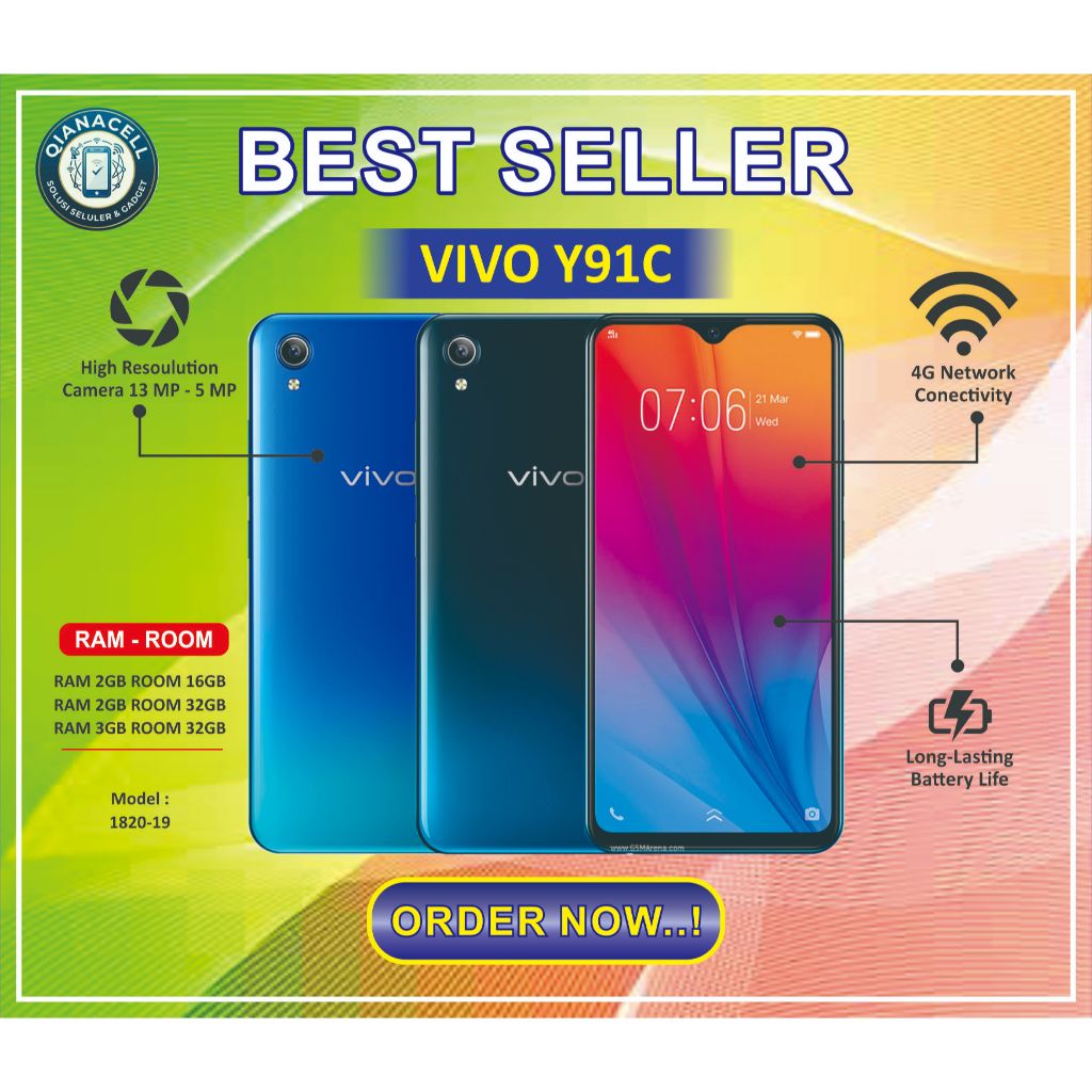HP VIVO Y91C Normal second siap pakai