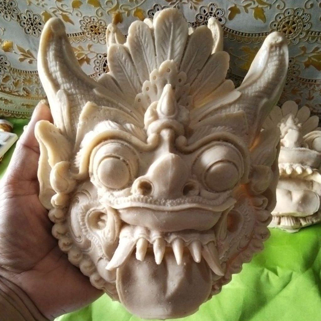 karang sae jumbo 18 x 15 cm/payas Ogoh Ogoh/fiber resin