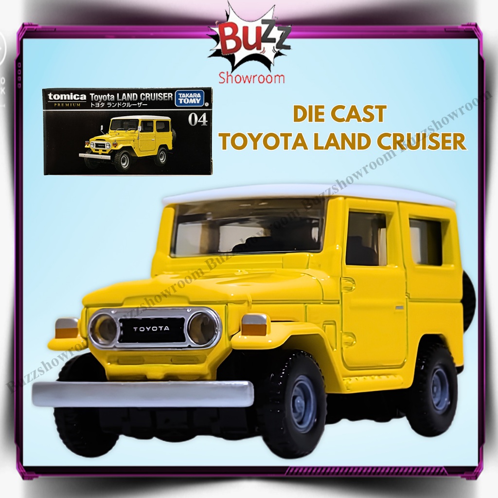 Diecast Toyota Land Cruiser FJ40 Miniatur Mobil Metal Takara Tomy Tomica Premium 04